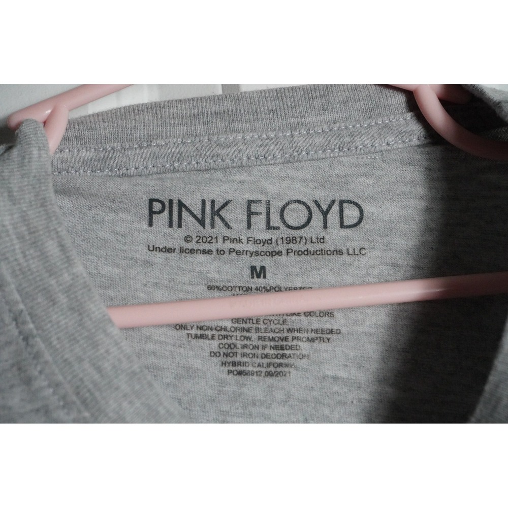 Pink Floyd Long Sleeve Shirt Size M World Tour 1973 Graphic Gray - Picture 4 of 5